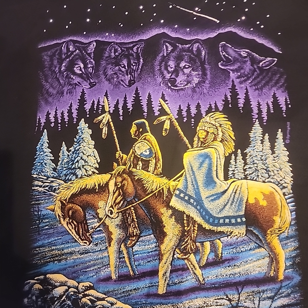 Mystical Black Graphic Long Sleeve Tee - Picture 6 of 8